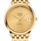 Omega De Ville Yellow Gold 36.8 MM - Yellow Gold Bracelet - Champagne Dial - 424.50.37.20.08.001 nyc watcher nyc watches