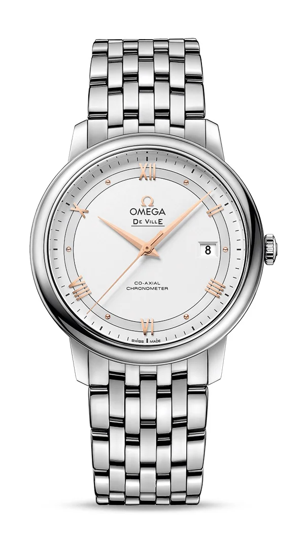 Omega De Ville Stainless Steel 39.5 MM - Stainless Steel Bracelet - Silvery Dial - 424.10.40.20.02.002  nyc watcher nyc watches