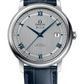 Omega De Ville Stainless Steel 39.5 MM - Blue Leather Strap - Silver Dial - 424.13.40.20.02.003 nyc watcher nyc watches