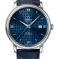 Omega De Ville Stainless Steel 39.5 MM - Blue Leather Strap- Blue Dial - 424.13.40.20.03.003 nyc watcher nyc watches