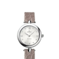 Omega De Ville Stainless Steel 27.4 MM - Beige Leather Strap - Silver Diamond Dial - 424.13.27.60.52.001 nyc watcher nyc watches