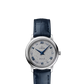 Omega De Ville Stainless Steel 27.4 MM - Blue Leather Strap - Grey Dial - 424.13.27.60.56.001 nyc watcher nyc watches