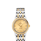 Omega De Ville Stainless Steel and Yellow Gold 27.5 MM - Stainless Steel and Yellow Gold Bracelet - Champagne Diamond Dial - 424.20.27.60.58.001 nyc watcher nyc watches