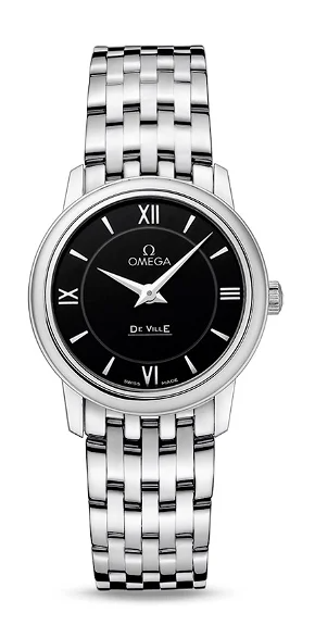 Omega De Ville Stainless Steel 27.5 MM - Stainless Steel Bracelet - Black Dial - 424.10.27.60.01.001 nyc watcher nyc watches