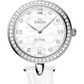 Omega De Ville Stainless Steel 27.4 MM - White Leather Strap - Diamond Bezel - White Mother -Of- Pearl Diamond Dial - 424.18.27.60.55.001 nyc watcher nyc watches