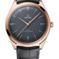 Omega De Ville Rose Gold 40 MM - Grey Leather Strap - Grey Enamel Dial - 435.53.40.21.06.001