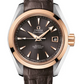 Omega Seamaster Stainless Steel and Rose Gold 30 MM - Brown Leather Strap - Grey Dial - 231.23.30.20.06.001