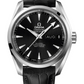 Omega Seamaster Stainless Steel 38.5 MM - Black Leather Strap - Black Dial - 231.13.39.22.01.001