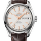 Omega Seamaster Stainless Steel 38.5 MM - Brown Leather Strap - Silvery Dial - 231.13.39.22.02.001