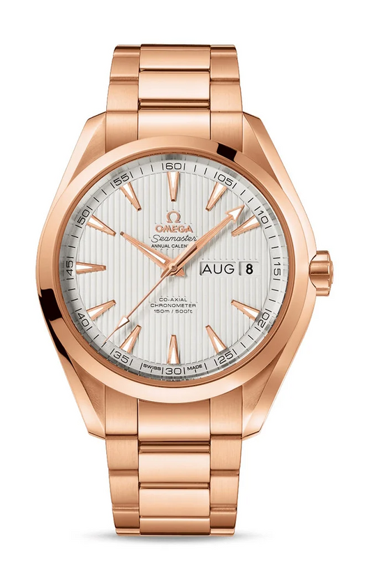 Omega Seamaster Rose Gold 43 MM - Rose Gold Bracelet - Silvery Dial - 231.50.43.22.02.002