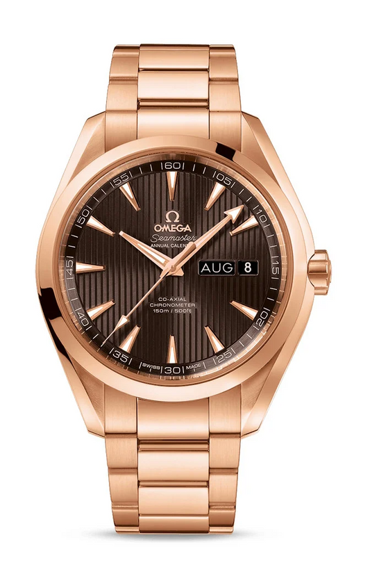 Omega Seamaster Rose Gold 43 MM - Rose Gold Bracelet - Grey Dial - 231.50.43.22.06.003