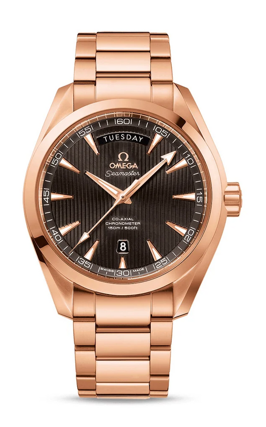 Omega Seamaster Rose Gold 41.5 MM - Rose Gold Bracelet - Grey Dial - 231.50.42.22.06.001