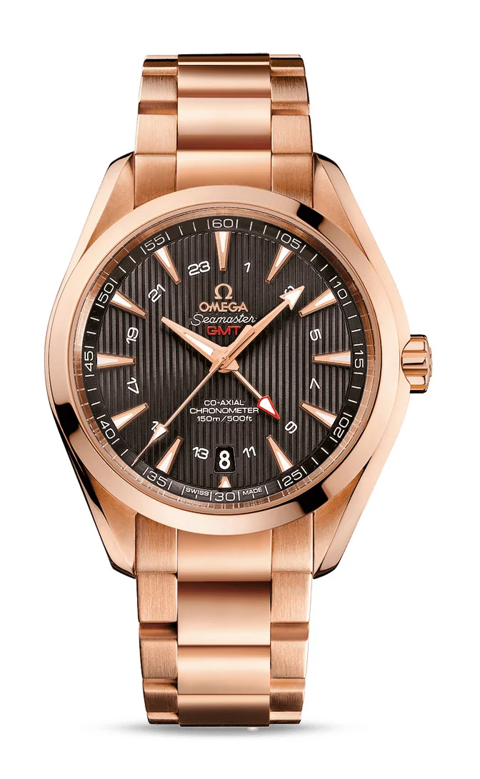 Omega Seamaster Rose Gold 43 MM - Rose Gold Bracelet - Grey Dial - 231.50.43.22.06.002