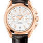 Omega Seamaster Rose Gold 43 MM - Brown Leather Strap - Silvery Dial - 231.53.43.52.02.001