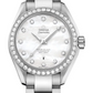 Omega Seamaster Aqua Terra Co Axial Stainless Steel 34 MM - Stainless Steel Bracelet - Diamond Bezel - White Mother-Of-Pearl Diamond Dial - 231.15.34.20.55.002