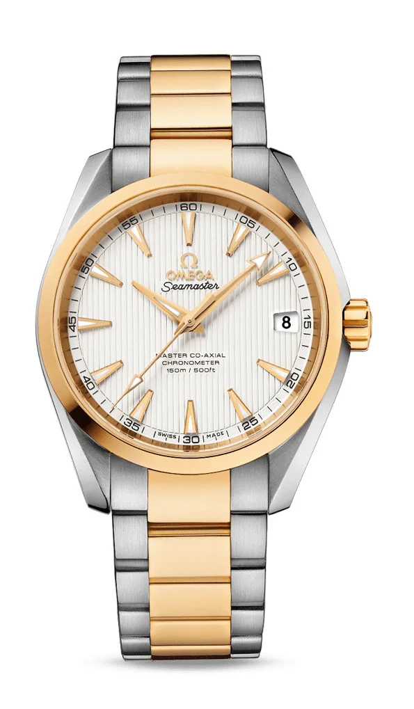 Omega Seamaster Stainless Steel and Yellow Gold 38.5 MM - Stainless Steel and Yellow Gold Bracelet - Silvery Dial - 231.20.39.21.02.002