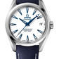 Omega Seamaster Titanium 38.5 MM - Blue Fabric Strap - White Dial - 231.92.39.21.04.001