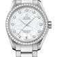 Omega Seamaster Aqua Terra Co Axial Stainless Steel 38.5 MM - Stainless Steel Bracelet - Diamond Bezel - White Mother-Of-Pearl Diamond Dial - 231.15.39.21.55.001