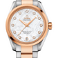 Omega Seamaster Aqua Terra Co Axial Stainless Steel and Rose Gold 38.5 MM - Stainless Steel and Rose Gold Bracelet - White Mother-Of-Pearl Diamond Dial - 231.20.39.21.55.003