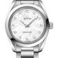 Omega Seamaster Aqua Terra Co Axial Stainless Steel 28 MM - Stainless Steel Bracelet - White Mother-Of-Pearl Diamond Dial - 220.10.28.60.55.001