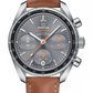 Omega Constellation Stainless Steel 38 MM - Brown Leather Strap - Grey Dial - 324.32.38.50.06.001