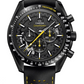 Omega Speedmaster Black Ceramic 44.25 MM - Black Leather Strap - Black Dial - 311.92.44.30.01.001 nyc watcher nyc watches