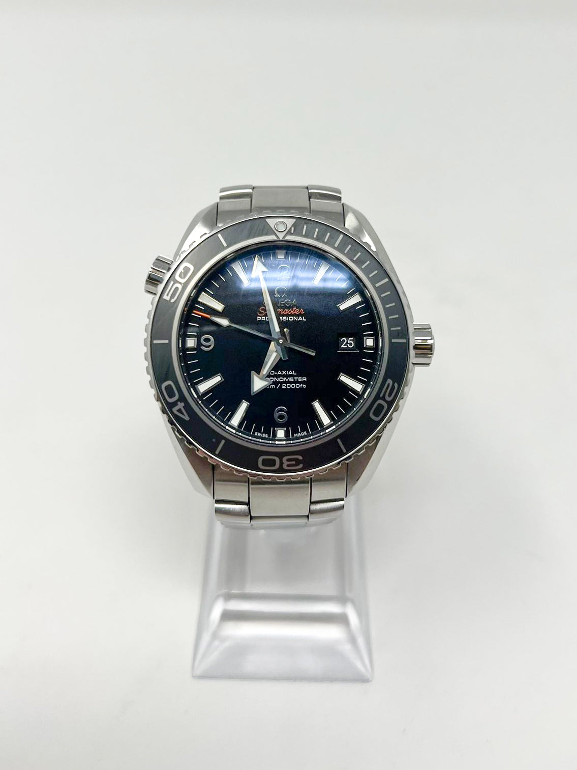 Omega Seamaster Planet Ocean Stainless Steel 45.5 MM - Stainless Steel Bracelet - Black Dial - 232.30.46.21.01.001