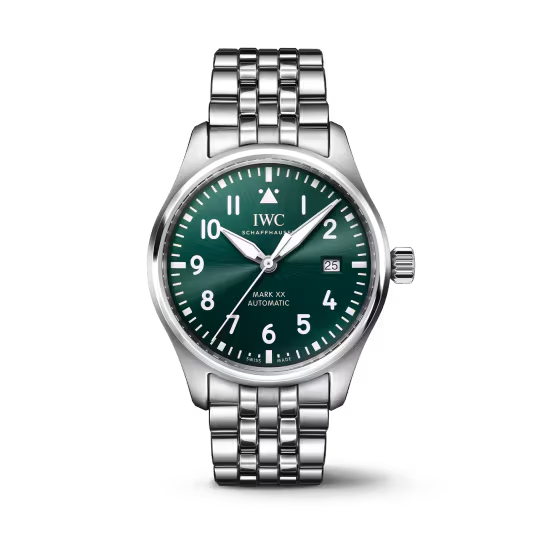 IWC Pilot's - Steel - 40 MM - Green Dial - IW328206  nyc watcher nyc watches