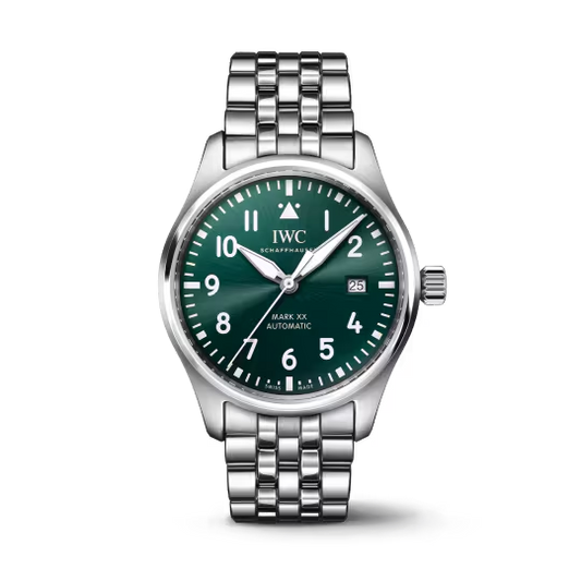 IWC Pilot's - Steel - 40 MM - Green Dial - IW328206  nyc watcher nyc watches