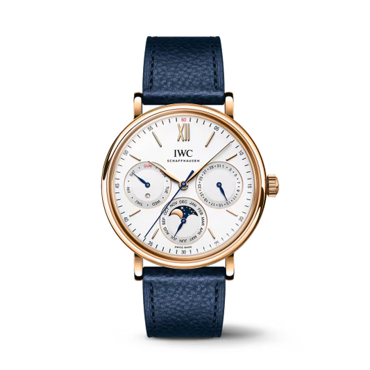 IWC Portofino - Yellow Gold - Moonphase and Perpetual Calendar - 40 MM - White Dial - IW344602  nyc watcher nyc watches