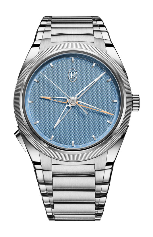 Parmigiani Fleurier Tonda PF Chronographe Mystérieux - 40 MM - Steel & Platinum - Mineral Blue Dial - PFC908-1020001-100182