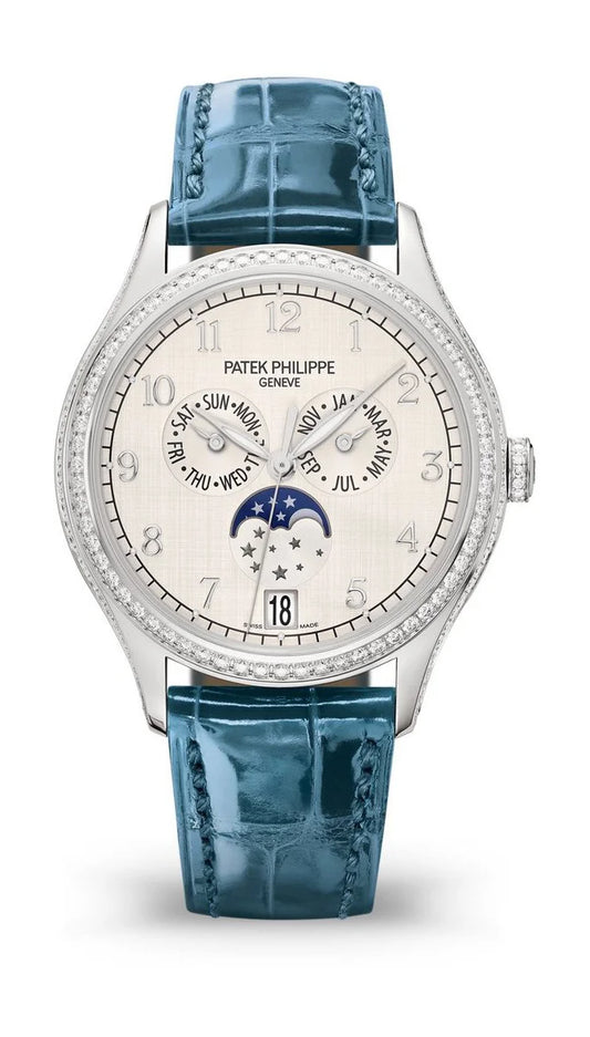 Patek Philippe Complications - Moonphase - 38 MM - White Gold - 4947G-010 nyc watcher nyc watches