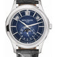 Patek Philippe Complications - Moonphase - 40 MM - White Gold - 5205G-013  nyc watcher nyc watches