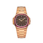 Patek Philippe Nautilus - 40 MM - Rose Gold - Ruby Bezel - Brown Ruby Dial - 5723/112R-001