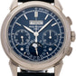 Patek Philippe Grand Complications - Perpetual Calendar Chronograph - 41 MM - White Gold - Blue Dial - 5270G-014