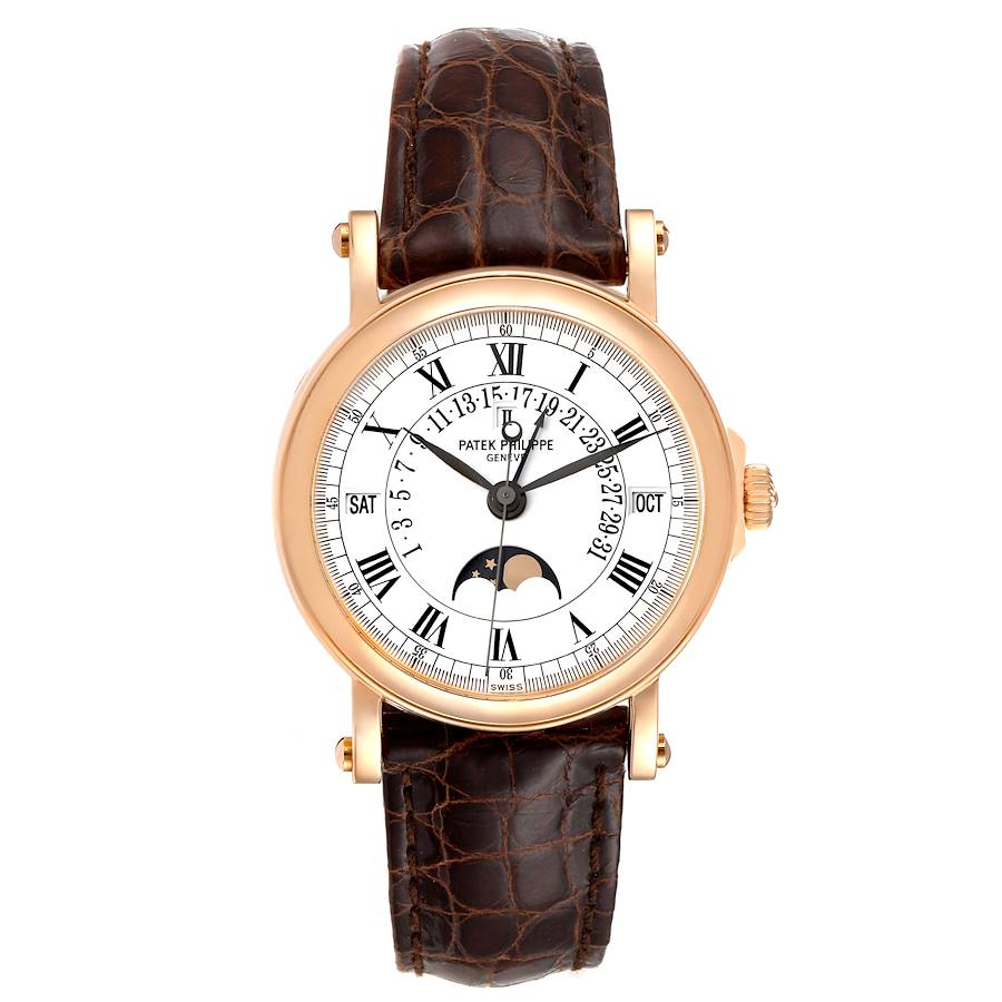 Patek Philippe Complications - Perpetual Calendar and Moonphase - Rose Gold - 36 MM - 5059R nyc watcher nyc watches