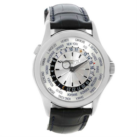 Patek Philippe Complications - World Time - White Gold -  39.5 MM - 5130G/001  nyc watcher nyc watches