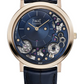 Piaget Altiplano - Rose Gold 41 MM - Blue Leather Strap - Skeleton Dial - G0A48125