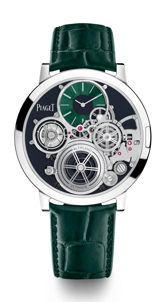 Piaget Altiplano - White Gold 41 MM - Green Leather Strap - Green Skeleton Dial - G0A47506