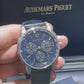 Audemars Piguet Code 11.59 Selfwinding Chronograph White Gold 41 MM - Black Rubber Strap - Blue Lacquered Dial - 26393BC.OO.A002KB.01