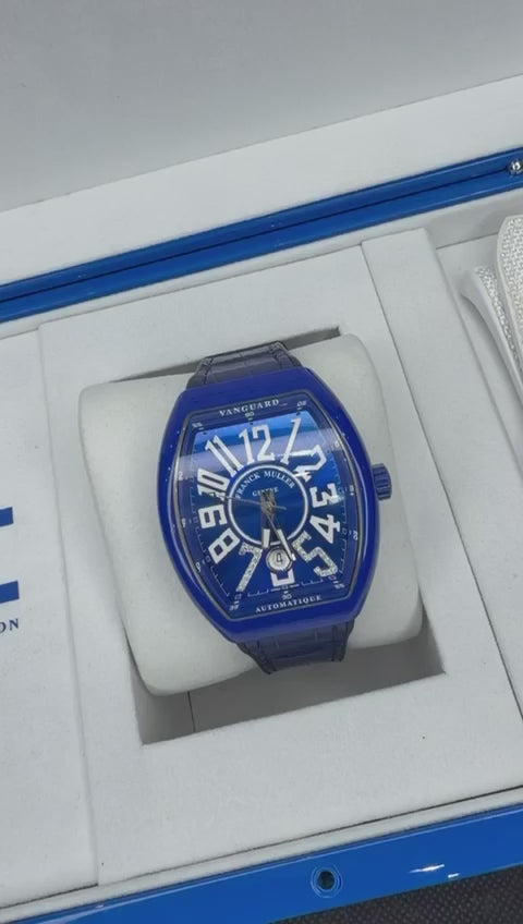 Franck Muller Vanguard Israel 75th Anniversary - 41 MM - Titanium - Blue Dial - V41SCDTTTBLBC
