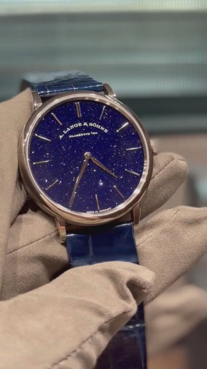 A.Lange & Söhne Saxonia Thin - 37 MM - White Gold - Blue Dial - 205.086