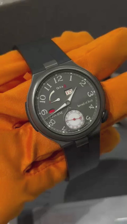 F.P. Journe Octa Sport Automatique Réserve Titanium 42 MM - Black Rubber Strap - Grey Dial - Octa Sport Automatique Réserve Titanium