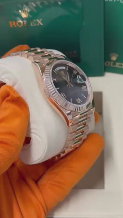 Rolex Day-Date - 40 MM - Rose Gold - Slate Ombré Dial - 228235-0055