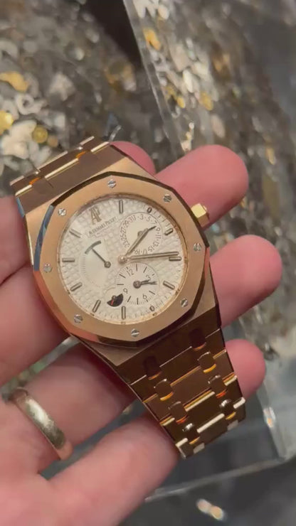 Audemars Piguet - Royal Oak Dual Time - 39 MM - Rose Gold - Converted Bracelet - 26120OR.OO.D088CR.01