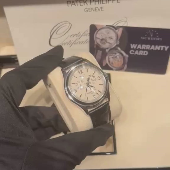 Patek Philippe Complications - Annual Calendar and Moonphase - White Gold - 39 MM - 5146G-001