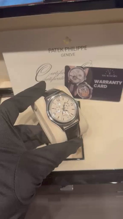 Patek Philippe Complications - Annual Calendar and Moonphase - White Gold - 39 MM - 5146G-001