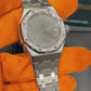 Audemars Piguet Royal Oak Selfwinding 37 MM - Stainless Steel Bracelet - Grey Dial - Diamond Bezel - 15551ST.ZZ.1356ST.06