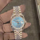 Rolex Stainless Steel Datejust 41 Date Watch - 41 MM - Jubilee Bracelet - Smooth Bezel - Blue Roman Dial - 126300-0018