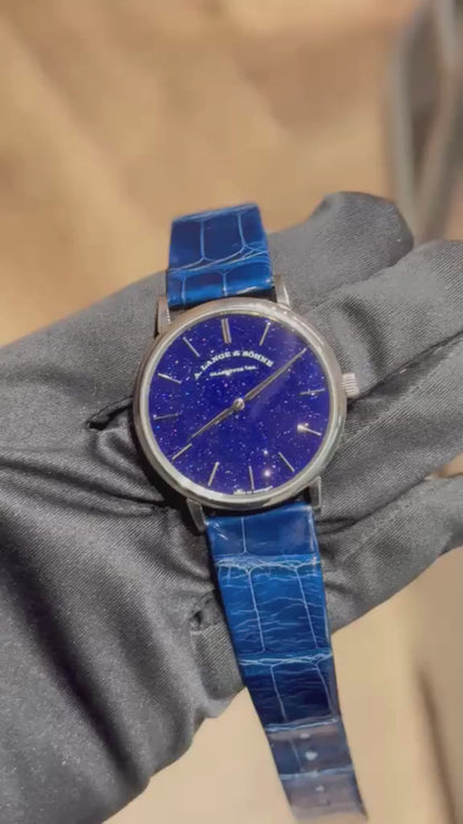 A.Lange & Söhne Saxonia Thin - 37 MM - White Gold - Blue Dial - 205.086